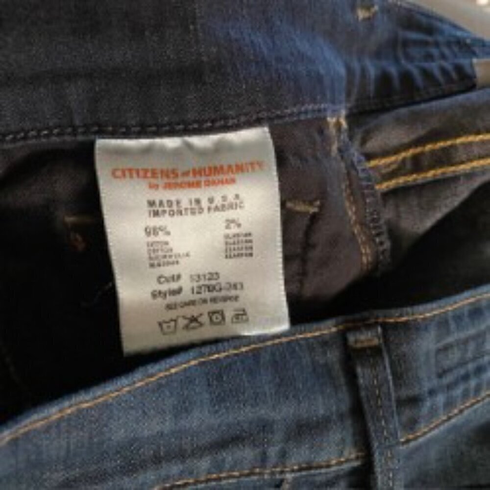 Citizens of Humanity Ava Low Rise Straight Leg Jeans 28 - Picture 4 of 5
